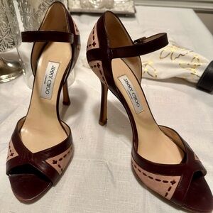 Stylish Sexy and Confident JIMMY CHOO leather and suede Sandals…Fun! ✨✨💫